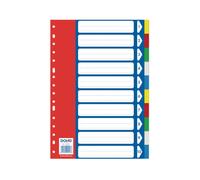 DOHE · Separadores Polipropileno · 10 Posiciones · 5 Colores · Folio 227x315mm