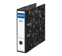 DOHE Set de 20 Archivadores de Palanca A4 Jaspeado Negro 70mm