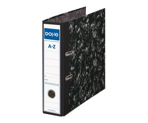 DOHE Set de 20 Archivadores de Palanca A4 Jaspeado Negro 70mm