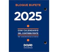 Dohe - Taco Sobremesa 2025 - Calendario en Español, Formato Día Página, 12 Meses de Enero a Diciembre, Tamaño 8,5x11 cm, Material de Oficina