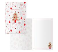 DOHE - Tarjetas de Felicitación Navidad - Pack 6 unidades - Tamaño: 11,5x17 cm (cerrada) - Incluye sobre para guardar la tarjeta - Modelo Wood