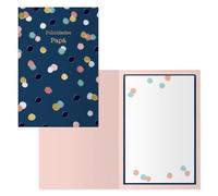 DOHE - Tarjetas Día del Padre (6 uds.) - Felicitación para Papás y Agradecimiento, Incluye sobre de Papel, Tamaño 11,5x17 cm, Tarjetas de Felicitación - Blue Dots