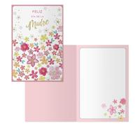 DOHE - Tarjetas Felicitación Día de la Madre (6 uds.) - Regalo para Mamás, Incluye Sobre de Papel, Tamaño 11,5x17 cm, Tarjetas de Agradecimiento - Margaritas