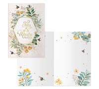 Dohe - Tarjetas Felicitación Día de la Madre (6 uds.) - Regalo para Mamás, Incluye Sobre de Papel, Tamaño 11,5x17 cm, Tarjetas de Agradecimiento