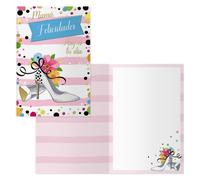 Dohe - Tarjetas Felicitación Día de la Madre (6 uds.) - Regalo para Mamás, Incluye Sobre de Papel, Tamaño 11,5x17 cm, Tarjetas de Agradecimiento