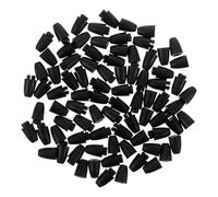 DOITOOL 100 Piezas Cierres Separadores de Joyas de Plástico Negro para Pulseras y Collares, Conector Compacto y Rápido para Proyectos de Joyería y Bricolaje