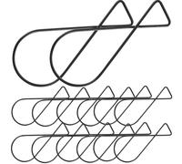DOITOOL 100 Piezas Ganchos para Colgar Techo Suspendido, Clips para Rejilla de Tejas de Techo, Acero, Negro, Automáticos de Resorte, sin Clavos ni Adhesivos, para Decoración Escolar