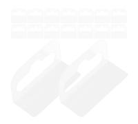DOITOOL 100 Piezas Ganchos Transparentes Adhesivos de Pvc para Etiquetas Colgantes Ranura Plegable, sin Daño Pared, Ideales para Exhibiciones Temporales y Permanentes