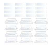 DOITOOL 100 Piezas Pestañas de Carpeta de Archivos Desmontables Insertos de Archivo Colgantes de Pvc Transparente Ligeras para Carpetas Colgantes Accesorios para Hotel