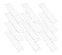 DOITOOL 12 Piezas Soporte Acrílico Transparente para Letreros y Tarjetas, | Acrílico, Doble Cara Adhesiva, Reemplazo Rápido de Etiquetas, para Aulas y Restaurantes