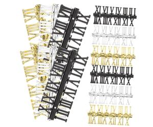 DOITOOL 12pcs Números Romanos para Reloj De Pared Reloj De Bricolaje Accesorios DIY 2.3cm Resistente y Duradero