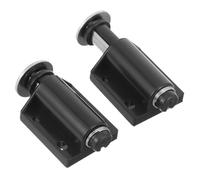 DOITOOL 2 Piezas Parachoques magnético ultra puerta bloqueable giratorio imanes llave door lock pestillo de bloqueo empujar para abrir pestillos del gabinete pestillos ocultos el plastico