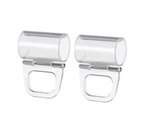 DOITOOL 2 Pinzas Bloqueo Persianas de Plástico Transparente, Clips Desplegables para Persianas Enrollables, Fijación Fiable, Instalación Fácil, 2 Piezas