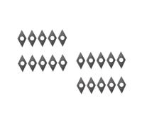 DOITOOL 2 Series Cono De Limpieza Eliminación Gel Tubo Fuerza Cepillo De Limpieza De Grietas Cable Calafatear Rastrillo Hendedura Conos Bolígrafo Limpio Acero De Tungsteno Grey 10 Piezas*2