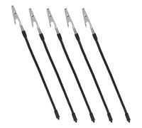 DOITOOL 5 Piezas Abrazaderas para Herramientas de Manos Amigas, Pinza de Soldadura Electrónica, Acero Inoxidable y Plástico, Negro, Pinza, para Pcb, Reparación de Electrónica y Arte