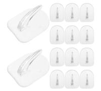 DOITOOL 80 Mini Ganchos Adhesivos Reutilizables de Ps y Acrílico para Baño y Cocina Instalación sin Daños y Diseño Moderno Minimalista
