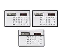 DOITOOL Calculadora Pantalla Táctil de Bolsillo Solar para Estudiantes Portátil Diseño Ultrafino de Plástico Negro Ligera para Escuela y Hogar