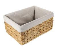 DOITOOL Cesta de Escritorio Tejida a Mano con Forro de Lino, Estilo Rústico | Organizador Decorativo para Papel y Correo, Uso en Entrada o Dormitorio, Apariencia Natural