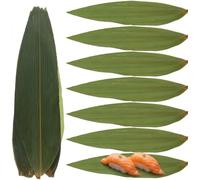 DOITOOL Decoración Sushi De Bambú : 100 Piezas De Hojas De Bambu Sushi De Bambú Hojas De Plátano Hacer Zongzi Kit De Decoración De Platos Fiesta De Vacaciones Para Cocinar Para Restaurantes Y Eventos