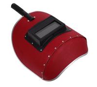 DOITOOL Escudo de Mano para Soldador, Máscara de Soldadura Portátil Roja, Papel de Fibra Vulcanizada, Acolchado Cómodo para Corte y Soldadura