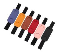 DOITOOL Fundas Elásticas para Bolígrafos PU Ajustables 6 Piezas, Accesorio para Cuadernos y Diarios, Color Mixto, Banda Elástica Segura, para Lectores y Estudiantes, Uso Color Aleatorio