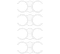 DOITOOL Pieza de Conexión para Escoba y Recogedor de Plástico Blanco, Juego de 4 Unidades, Sujetador Práctico y Fácil de Usar para Herramientas de Limpieza