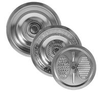 DOITOOL Rallador de Acero Inoxidable Multiusos con Sistema de Drenaje para Cortar Verduras Lavado de Arroz y Preparación de Alimentos la Cocina Portátil Enchufable Modelo Varios estilos
