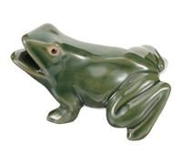 DOITOOL Rana de Fuente de Cerámica Decorativa para Patio y Balcón, Fácil de Operar, Pequeña y Conveniente para Decoración Zen de Interior y Exterior