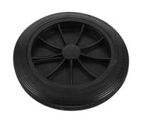 DOITOOL Rueda de Repuesto de Goma Negra para Cubo Basura 240l | Repuesto Rápido, Maniobra Suave y Menor Esfuerzo, para Contenedores 240l y Rutas de Recogida