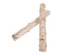 DOITOOL Troncos de Madera Natural de Abedul para Chimenea Interior y Decoración, 2 Piezas de Leña Decorativa para Manualidades y Ambiente Rústico