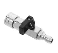 DOITOOL Válvula de Bola de Acero Inoxidable Conexión Rápida y Control de Flujo 1/4 para Hidrolavadora de Alta Presión para Tareas de Limpieza y Lavado