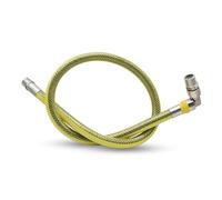 DOJA Barcelona | Manguera Gas M-H | Pack 1 | Tubo Para Gas 1/2” | 750mm | en Acero Inoxidable | Conexion Flexible Con Valvula | Para Regulador Gas, Latiguillo Gas Natural, Manguera Gas Butano