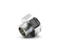 DOJA Barcelona | Manguito Reductor M-H | Adaptador 1 a 3/4 | Reducciones de Tubo | Laton Cromado | Conector Grifo Ducha, Manguera Ducha, Alcachofa Ducha con Manguera, Desague Lavadora, Grifo Jardin..