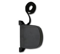 DOJA Barcelona | Recogedor de Persiana Abatible | Recogedor Persiana | Cinta 18mm | Pack 1 | Negro | Recogedor Cinta Persiana Abatible | Recogedor de Cinta Exterior, Enrollador Persiana