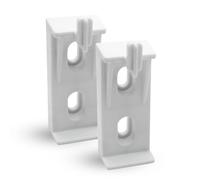 DOJA Barcelona | Soporte Radiador Pared Nylon | Pack 2 | 100 X 90 mm | Soportes Radiadores Electricos | Soporte Emisor Termico | Soporte Estante Radiador | Soportes Radiador de Vehículo, con Uña