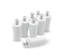 DOJA Barcelona | Topes Persianas | Pack de 8 | Topes Persiana Blanco | Longitud 60mm | PVC | Para Recambios Para Persianas Enrollables, Accesorios De Persianas, Tope Amortiguador para Persiana