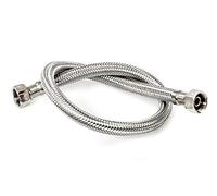 DOJA Industrial | Latiguillo de Grifo Flexible | Hembra/Hembra | H 3/8" - H 3/8" | 40 cm de Longitud | Manguera para Grifo o Ducha de Acero Inoxidable | Flexo para lavabo, grifos, cocina...