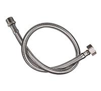 DOJA Industrial | Latiguillo de Grifo Flexible | Macho/Hembra | PACK 2 | M 1/2" - H 3/8"| 40 cm de Longitud | Manguera para Grifo o Ducha de Acero Inoxidable | Flexo para lavabo, grifos, cocina