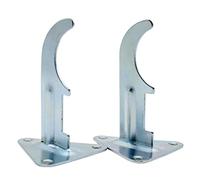 DOJA Industrial | Soporte para Radiador | PACK 2 | Curva 1" | Fijacion Pared Triangular para Calefactor Pared | Estantes para Radiadores Electricos, Radiadores de Agua, Emisor Termico