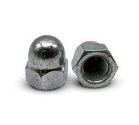 DOJA Industrial | TUERCA CIEGA M12 | PACK 20 | Tuercas Bellota | Tuercas Ciegas Hexagonales para Tornillos | Tuerca de Bellota de Acero Cincado | Juego de Tapones Roscados con Cabeza de Seguridad