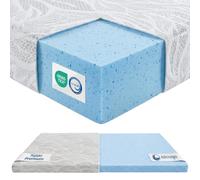 DOLCISOGNI Topper 180x200 Viscoelástico Gel Efecto Frío | H2/H3 Sobrecolchon con Tejido Silver Yarn Antibacteriano | Topper Colchon Refrescante | 5cm Alto