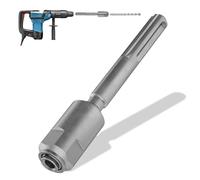 Dolenor Adaptador SDS Max a SDS Plus, adaptador de taladro de martillo de acero cromado 40, broca adaptador SDS para conexión de martillos giratorios, herramienta rápida de vástago convertidor de
