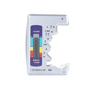 DollaTek 1.5V 9V Digital Battery AA AAA LR44 Tester Tester de capacidad de la batería universal Batería de litio Power Supply Checker Herramientas de medición - Plata