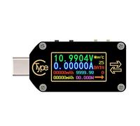 DollaTek TC66C Tipo-C Bluetooth PD Disparador USB Voltaje Amperímetro Capacidad Medidor Cargador de medición de 2 vías Batería App PC Probador de USB