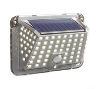 Dolvitrny Lámpara de pared solar con sensor de movimiento para exteriores, reflector de jardín, linterna LED con energía solar, linterna automática del anochecer al amanecer, resistente a la