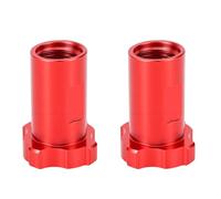 Domary 2 Uds 16mm Hilo Femenino 1,5mm Paso Adaptador de Copa de Pulverización Adaptador Universal Copa Pintura Aleación Aluminio con Conexión 4 Puntos para Pulverización