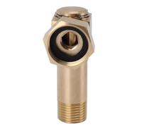 Domary Adaptador de Manguera de Jardín, Conector Acodado Giratorio Latón 360 Grados con Diseño a Prueba Fugas para Grifo Jardín, Aspersor Lavado COC
