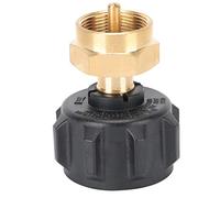 Domary Adaptador de Recarga de Propano para Cilindro Desechable QCC1 20 | Construcción de Latón, Conexión Rápida de Alta Presión, para Calentadores y Antorchas de Parrillas para Acampar, No Se