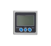 Domary Buscador de ángulos Digital con Base Magnética Pantalla LCD de 4x90 Grados Inclinómetro Transportador para Medición Precisa ángulos y Detección Pendientes (Imán una Sola Cara)