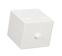 Domary Caja de Almacenamiento de Escritorio, Organizador Escritorio | Material de PS, Diseño de Bloques de Construcción Apilables, Organiza Cosméticos/útiles de Oficina, 3.7 × 3.6 × 3.3 Pulgadas